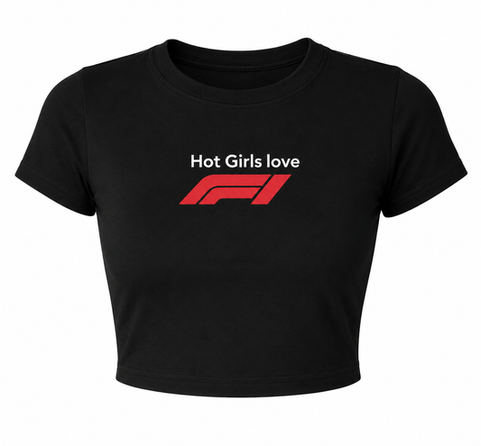 Hot Girls Love F1 Crop Top